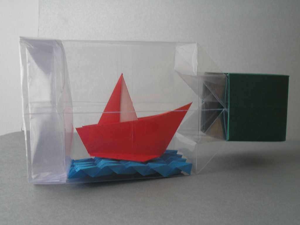 Оригами бутылка Дэвида Брилла. Как сложить оригами бутылку?