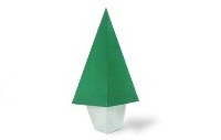 Оригами схема елки